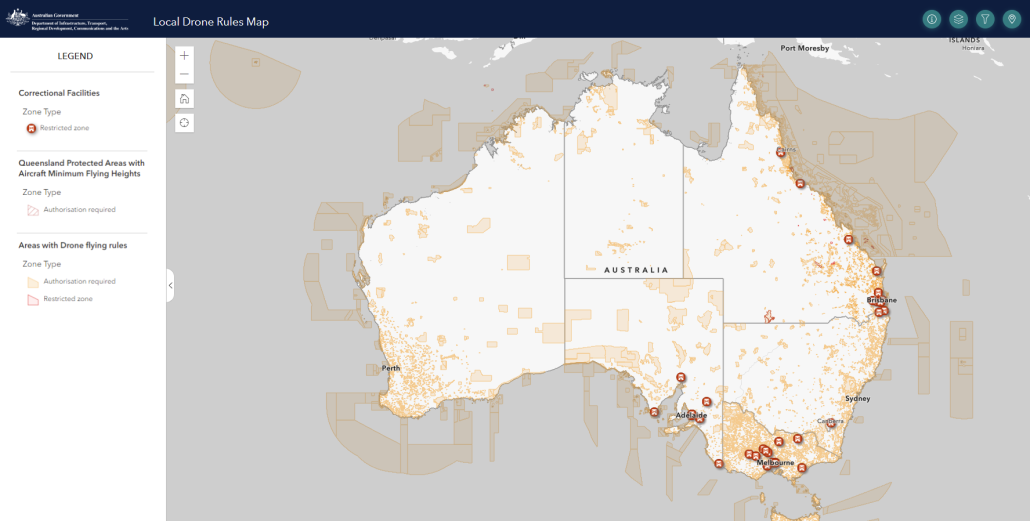 drone rules map